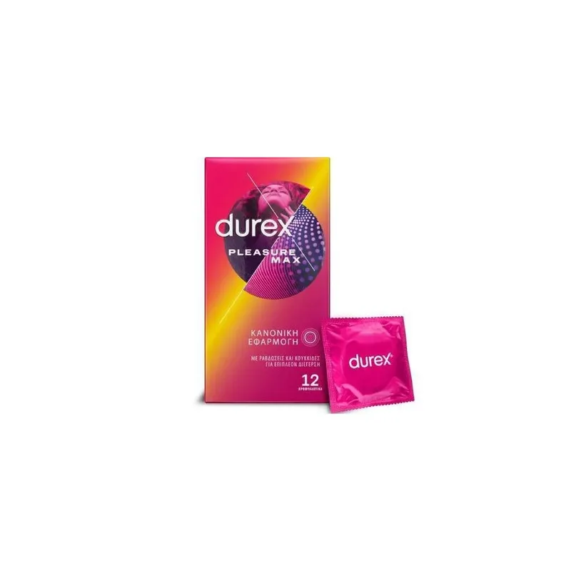 Durex Προφυλακτικά Pleasuremax 12τεμ