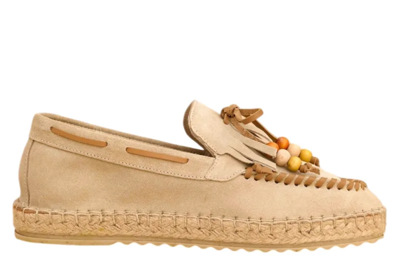 Μοκασίνια Attrattivo Με Χάντρες 9Y23430-BEIGE Γυναικείο
