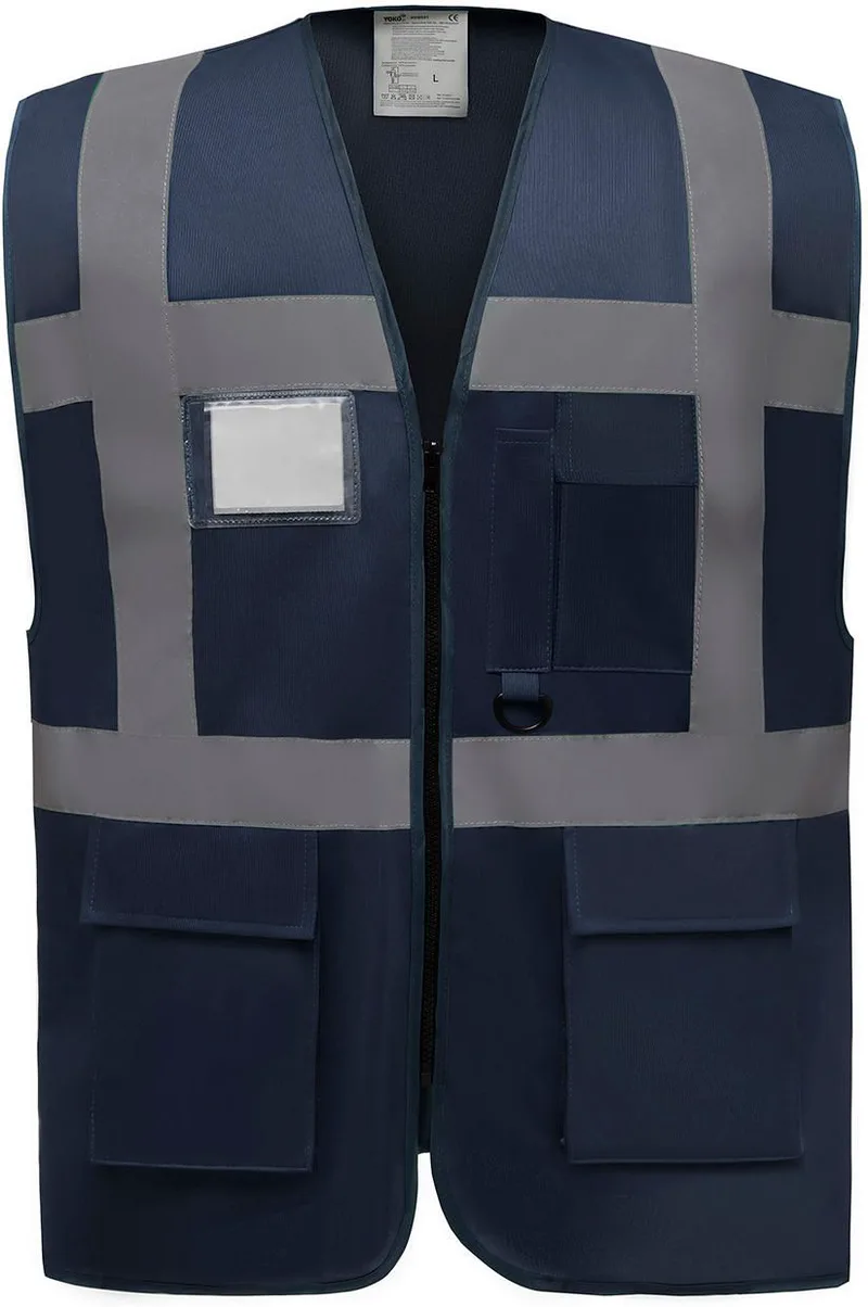 Γιλέκο με ανακλαστικές ταινίες Yoko HVW801 Navy