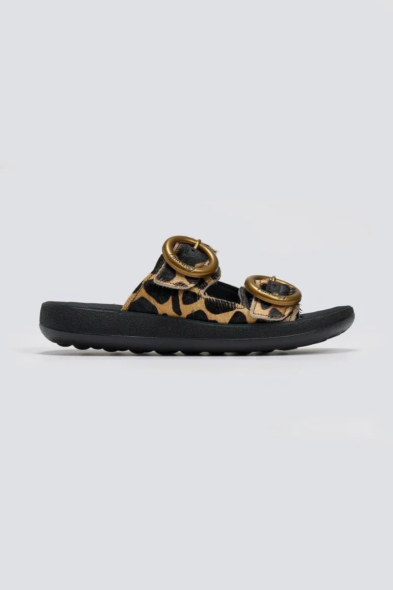 FANTASY SANDALS Ponyskin Print Sandals - S924 JOYA (pony leopard) - Leopard