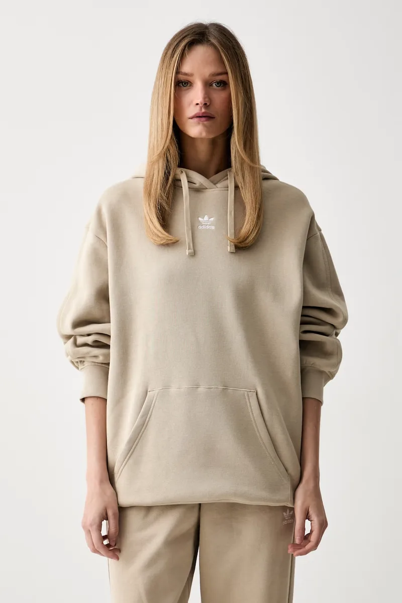 adidas Originals μπλούζα με κουκούλα γυναικεία με βαμβάκι