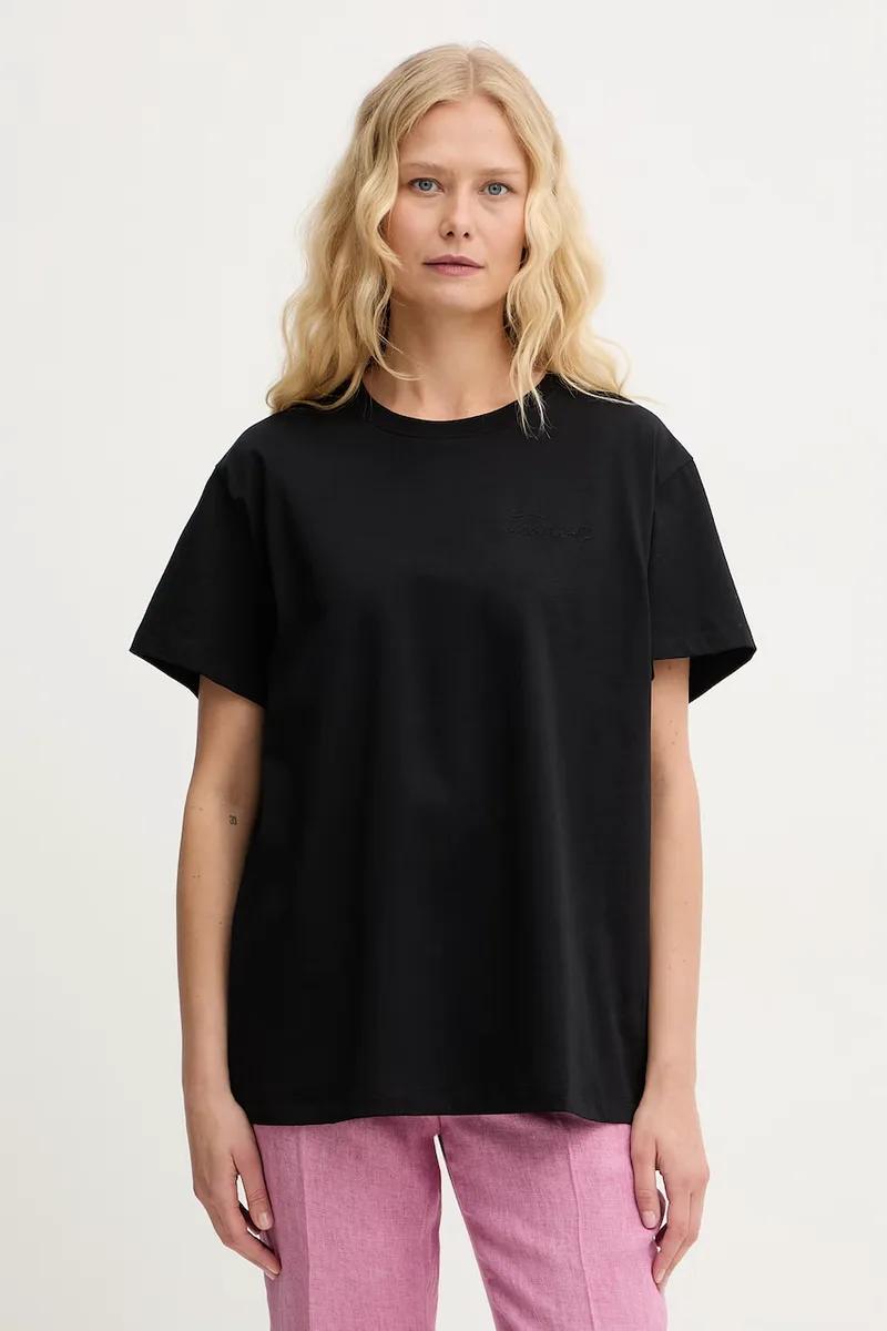 Twinset Τοπ basic t-shirt Γυναικείο βαμβακερό