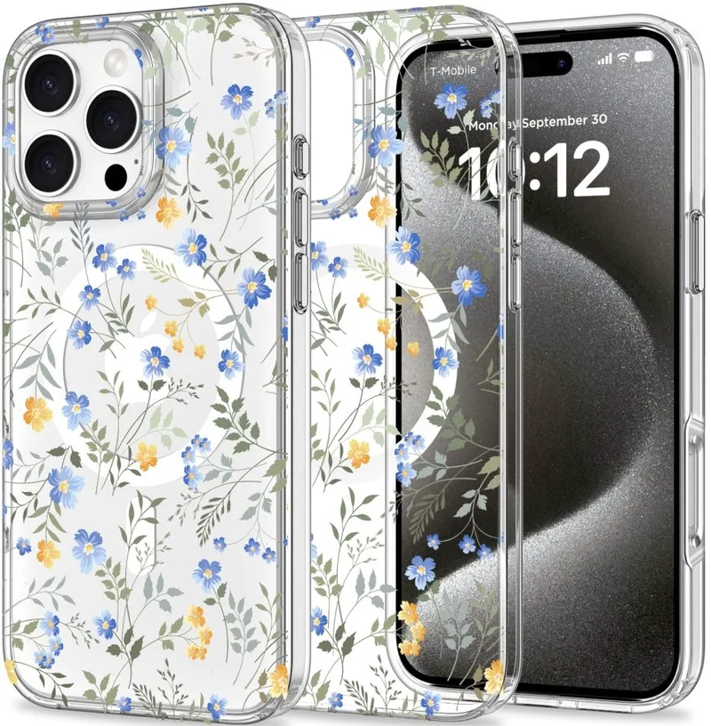 Σκληρή Θήκη MagSafe - Apple iPhone 16 Pro Max - Tech-Protect MagMood - Spring Flowers (5906302311538)