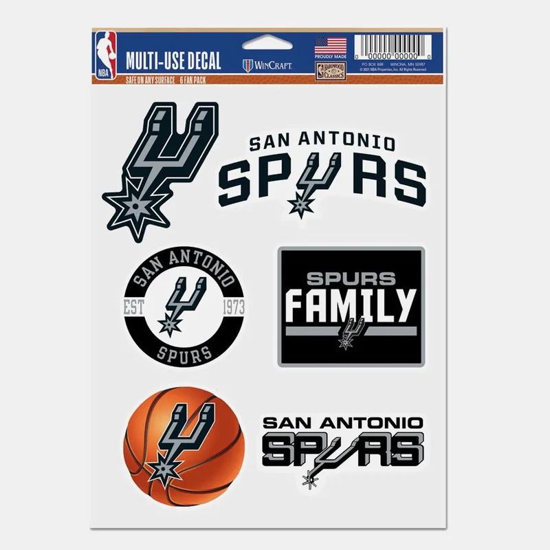 Wincraft Nba Fdcl 5.5X7.75 6Pk Sa Spurs (9000179160_76363)