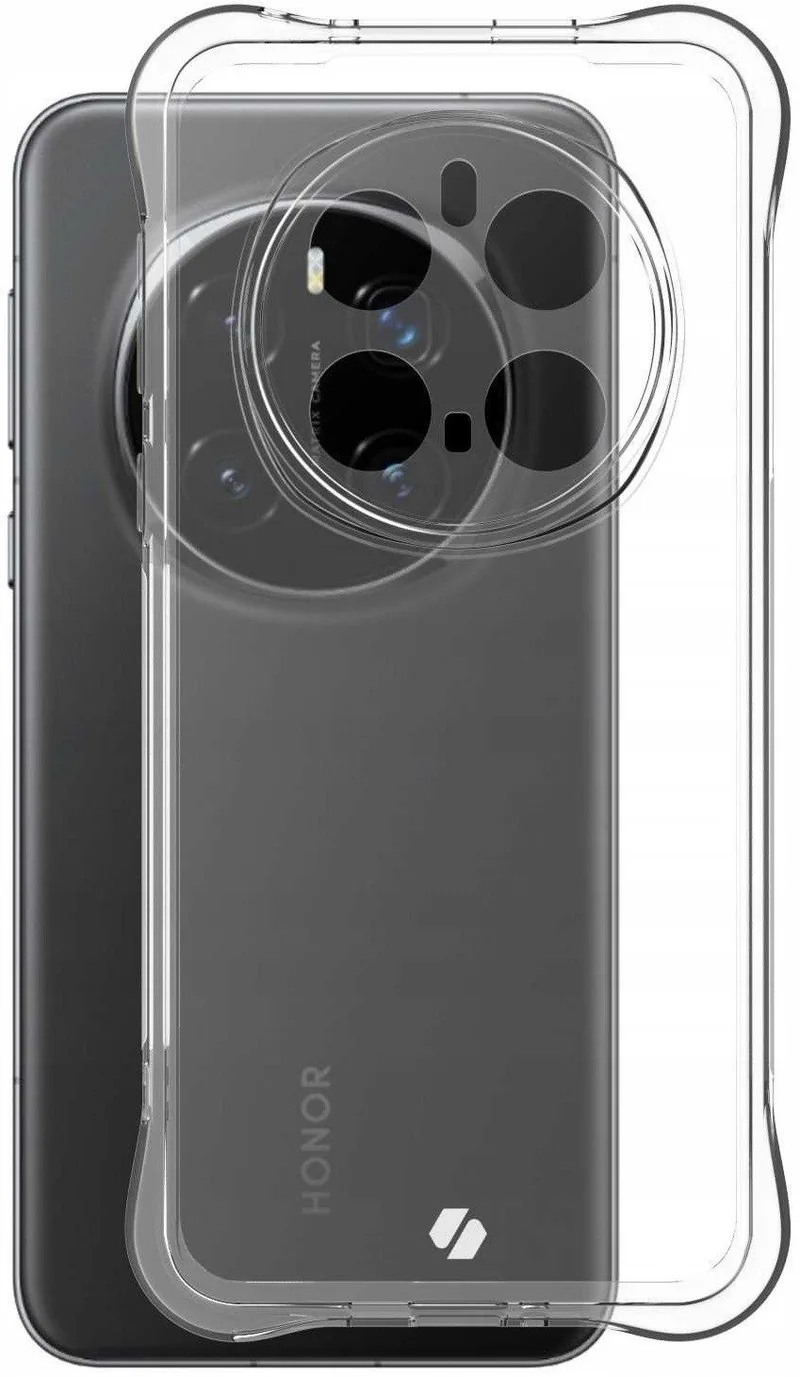 Θήκη Honor Magic7 Pro Spacecase Anti-Shock Διάφανη Σιλικόνης 1mm - Clear (5905719114527)