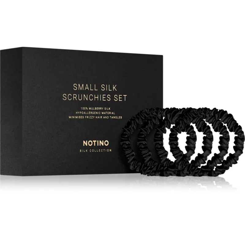Notino Silk Collection Small Scrunchie Set σετ μεταξωτά λαστιχάκια για τα μαλλιά απόχρωση
