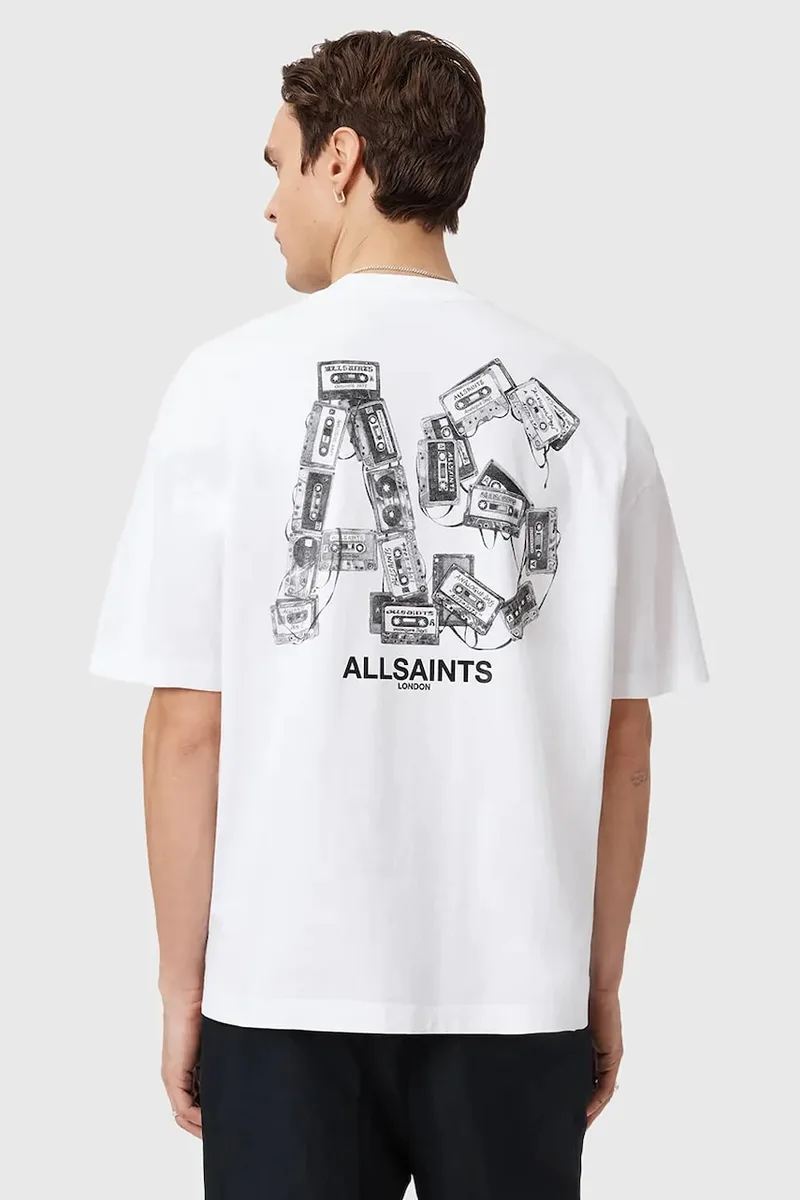 Βαμβακερό μπλουζάκι AllSaints MIXTAPE