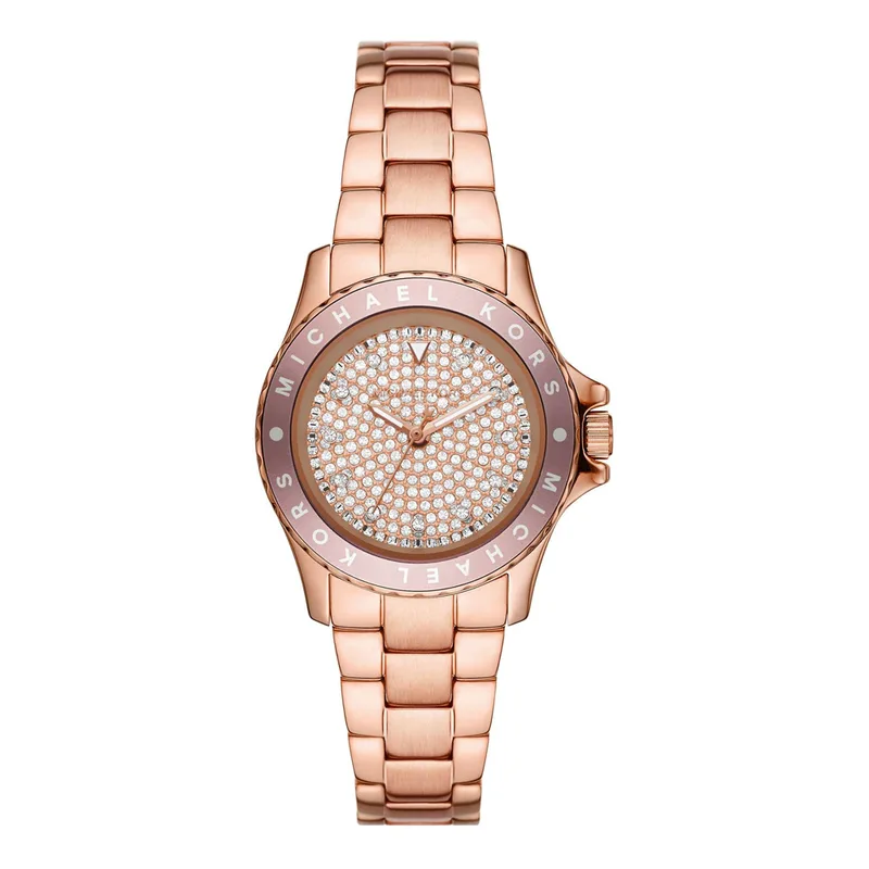 MICHAEL KORS Kenly Rose Χρυσό Stainless Steel Bracelet MK6956