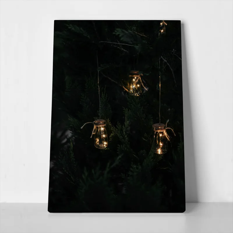 Πίνακας σε Καμβά RUSTIC FARMHOUSE LIGHTS 2