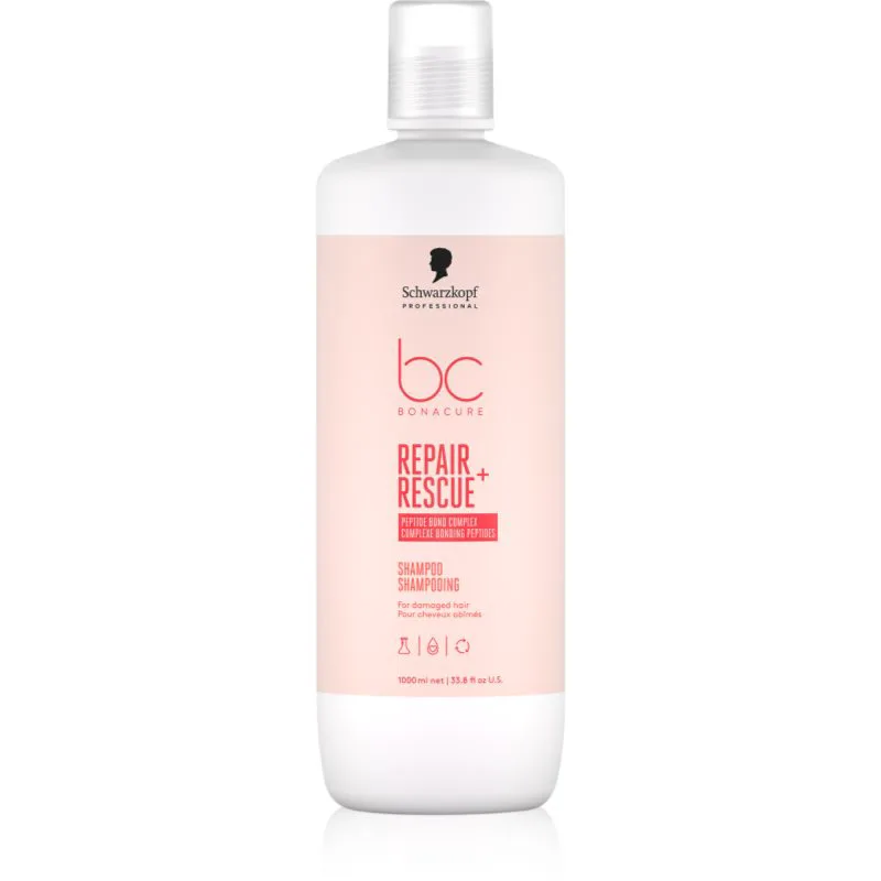 Schwarzkopf Professional BC Bonacure Repair Rescue+ περιποιητικό σαμπουάν για κατεστραμμένα μαλλιά 1000 ml