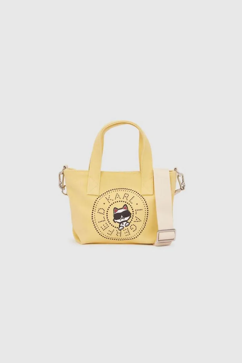 Karl Lagerfeld γυναικεία τσάντα shopper "Ikon Circle Small" - B2W50089 Κίτρινο Ανοιχτό