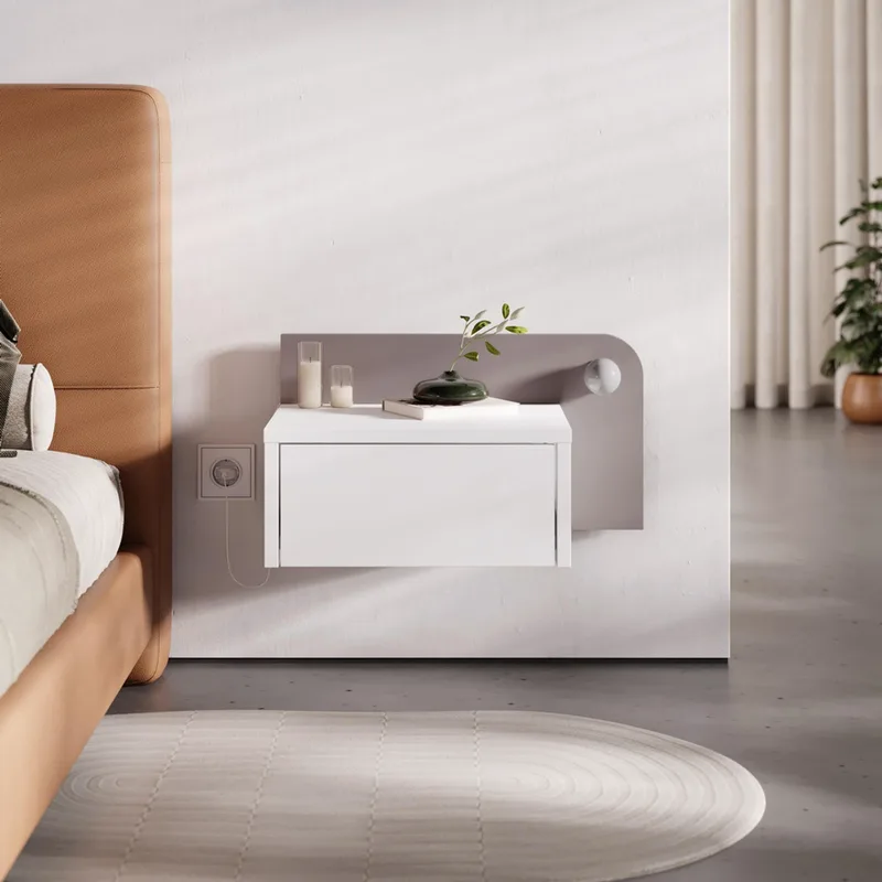 Κομοδίνο Dotta - White, Light Mocha 855Dte3564 (28 cm)