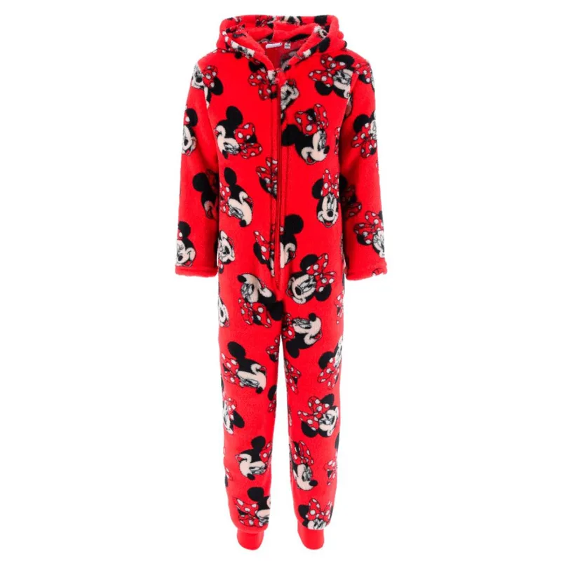 Φόρμα ολόσωμη fleece κορίτσι Minnie Mouse-XH20051-RED