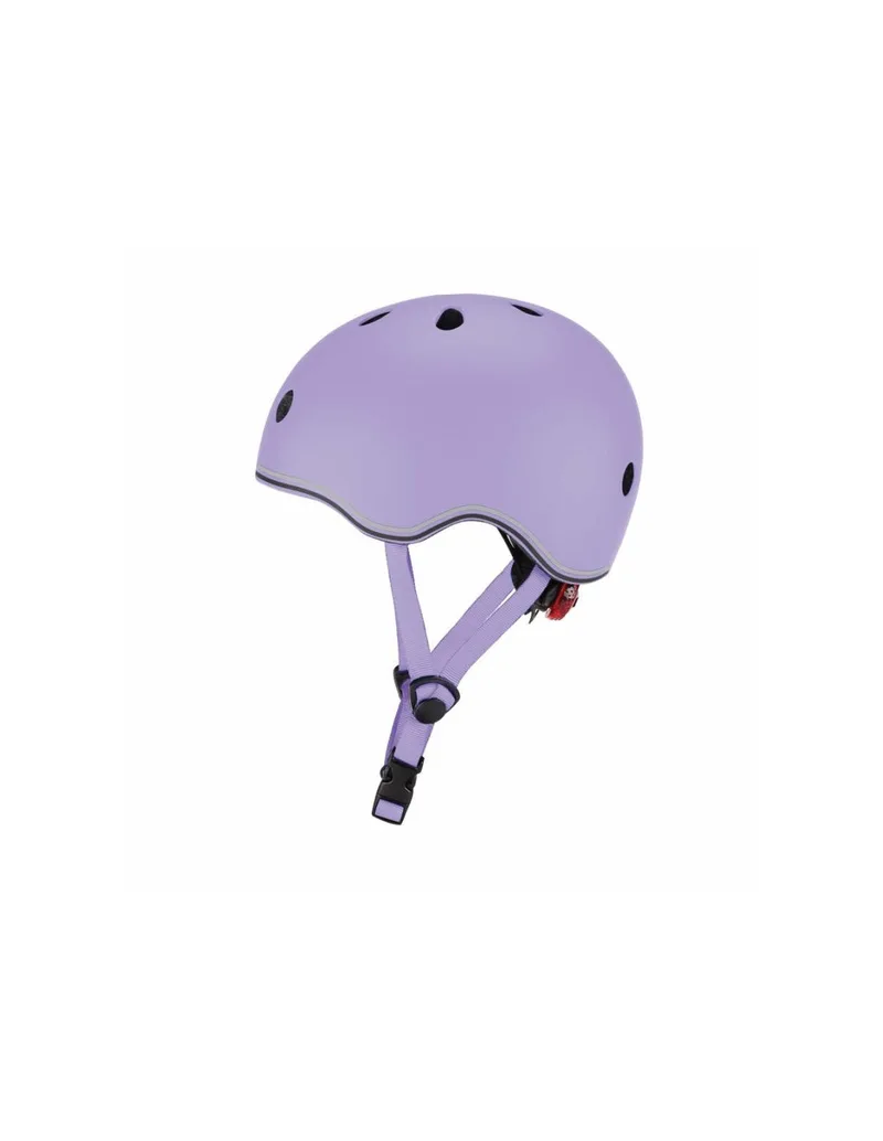 Globber Go Up Lights 506-103 Παιδικό Κράνος για Ποδήλατο & Πατίνι Μωβ με Ενσωματωμένο Φωτάκι LED