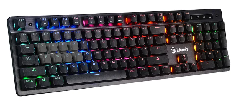 BLOODY gaming πληκτρολόγιο B500N ενσύρματο Mecha-Like Switch μαύρο PC2