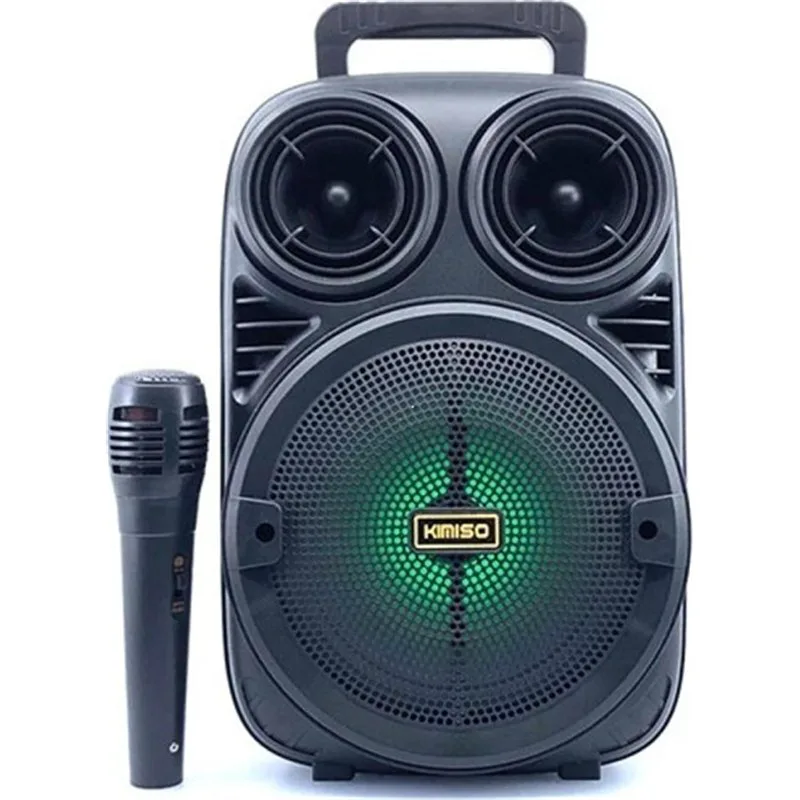 Σύστημα Karaoke με Ενσύρματo Μικρόφωνo Kimiso KMS-3381 σε Μαύρο Χρώμα
