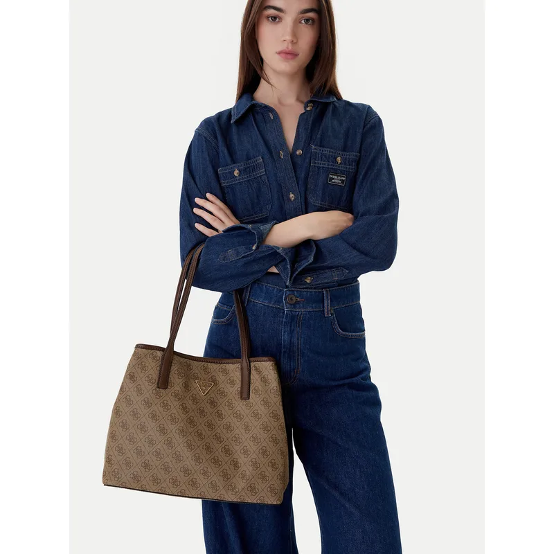 Τσάντα Guess Victtoria HWESG9 51428 Καφέ