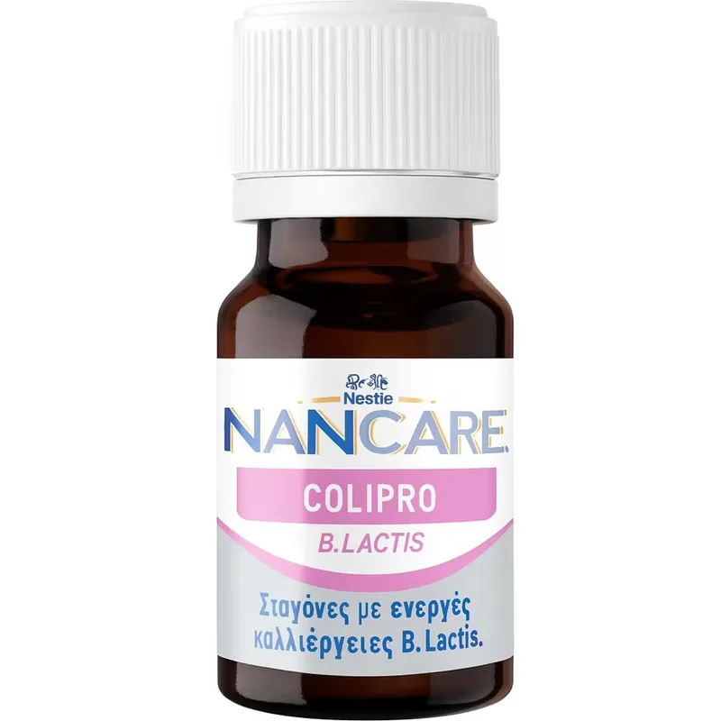 Nestle NANCare Colipro Συμπλήρωμα Διατροφής Προβιοτικού B. Lactis σε Σταγόνες για την Ενίσχυση της Εντερικής Χλωρίδας & την Ομαλή Λειτουργία του Γαστρεντερικού Συστήματος Βρεφών 5ml