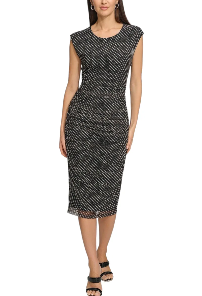 Φόρεμα DKNY Midi Αμάνικο P4ADEWPO-IBM Γυναικείο