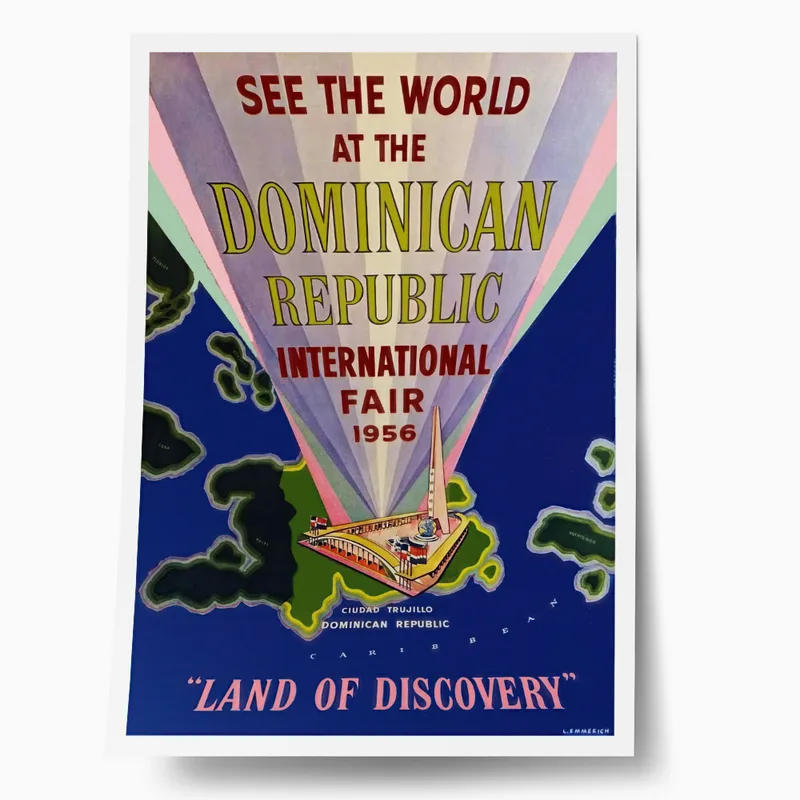 Πόστερ 1956 DOMINICAN REPUBLIC INTERNATIONAL FAIR