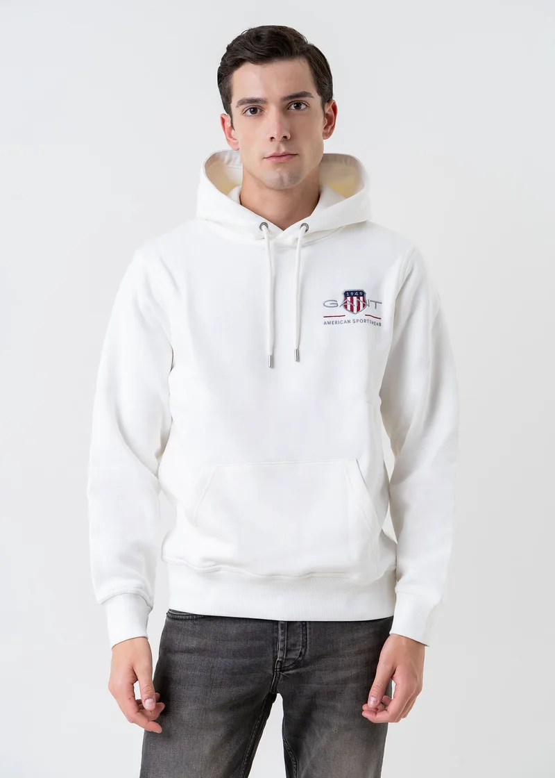 GANT Hoodie της σειράς Shield - 2047084 113 Eggshell