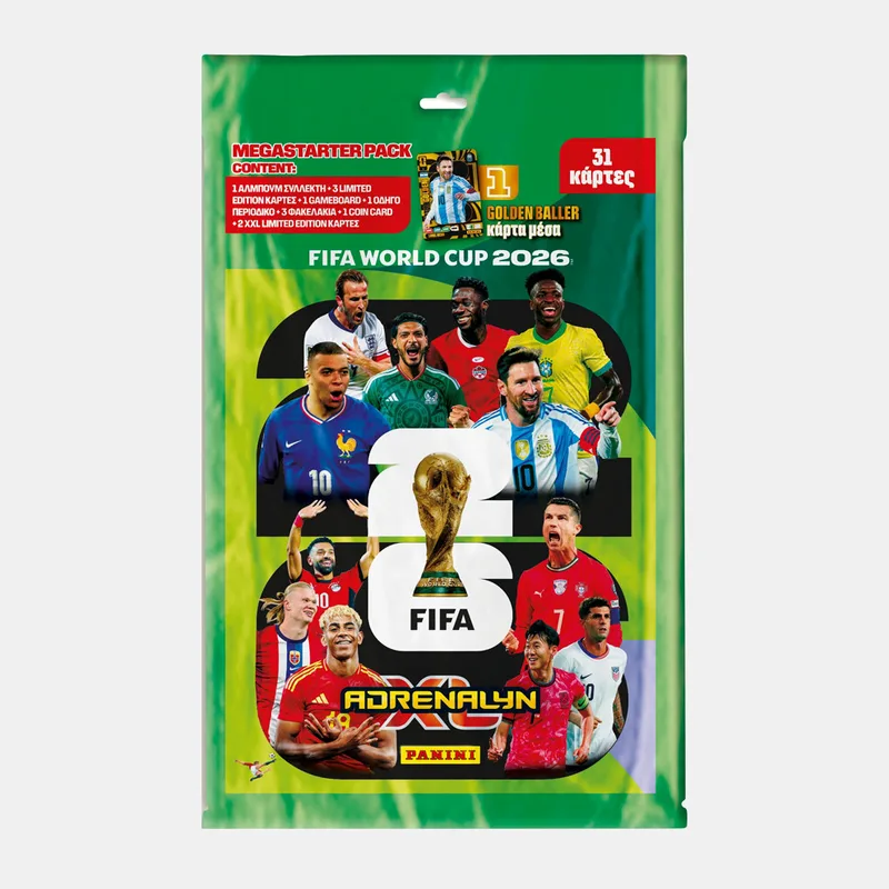 Panini World Cup 2026 Adren. Mega Starter Pack Unisex Συλλεκτικές Κάρτες (9000276703_1523)