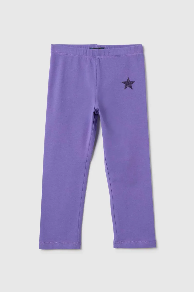 OVS παιδικό κολάν με print Slim Fit - 002575584 Βιολετί