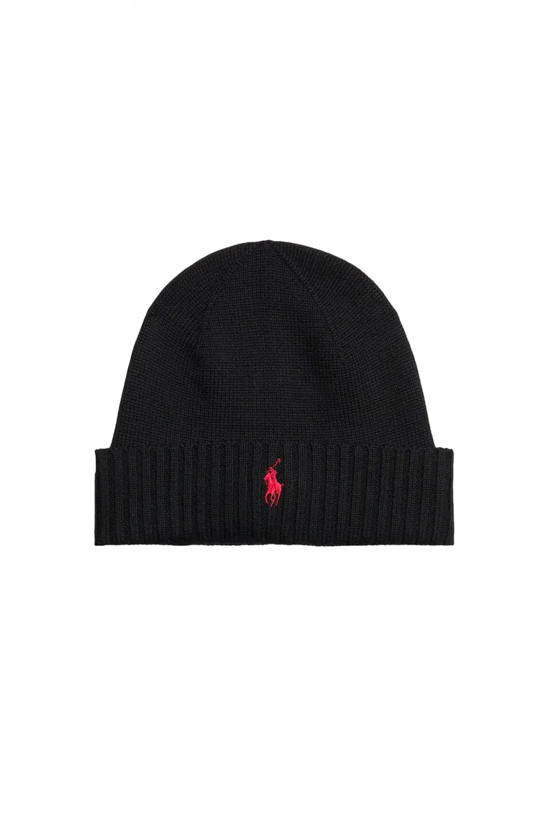 RALPH LAUREN ΣΚΟΥΦΟΣ ΠΛΕΚΤΟ LOGO ΜΑΥΡΟ