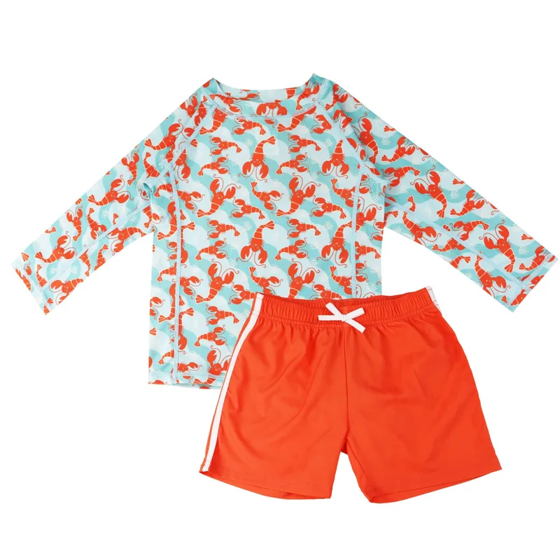 Σετ Μαγιό Σορτς Με Μπλούζα UV 3 Ετών Logan the Lobster Zoocchini ZOO16408 (Μέγεθος: 3 Ετών) - Zoocchini - ZOO16408-3T