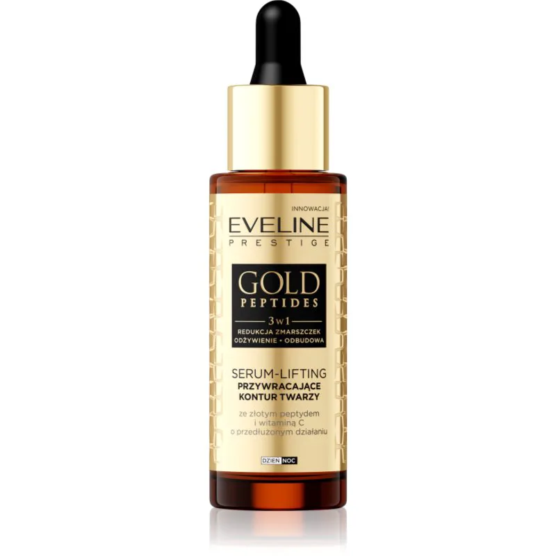 Eveline Cosmetics Χρυσό Peptides αντιρυτιδικός και ανυψωτικός ορός 30 ml