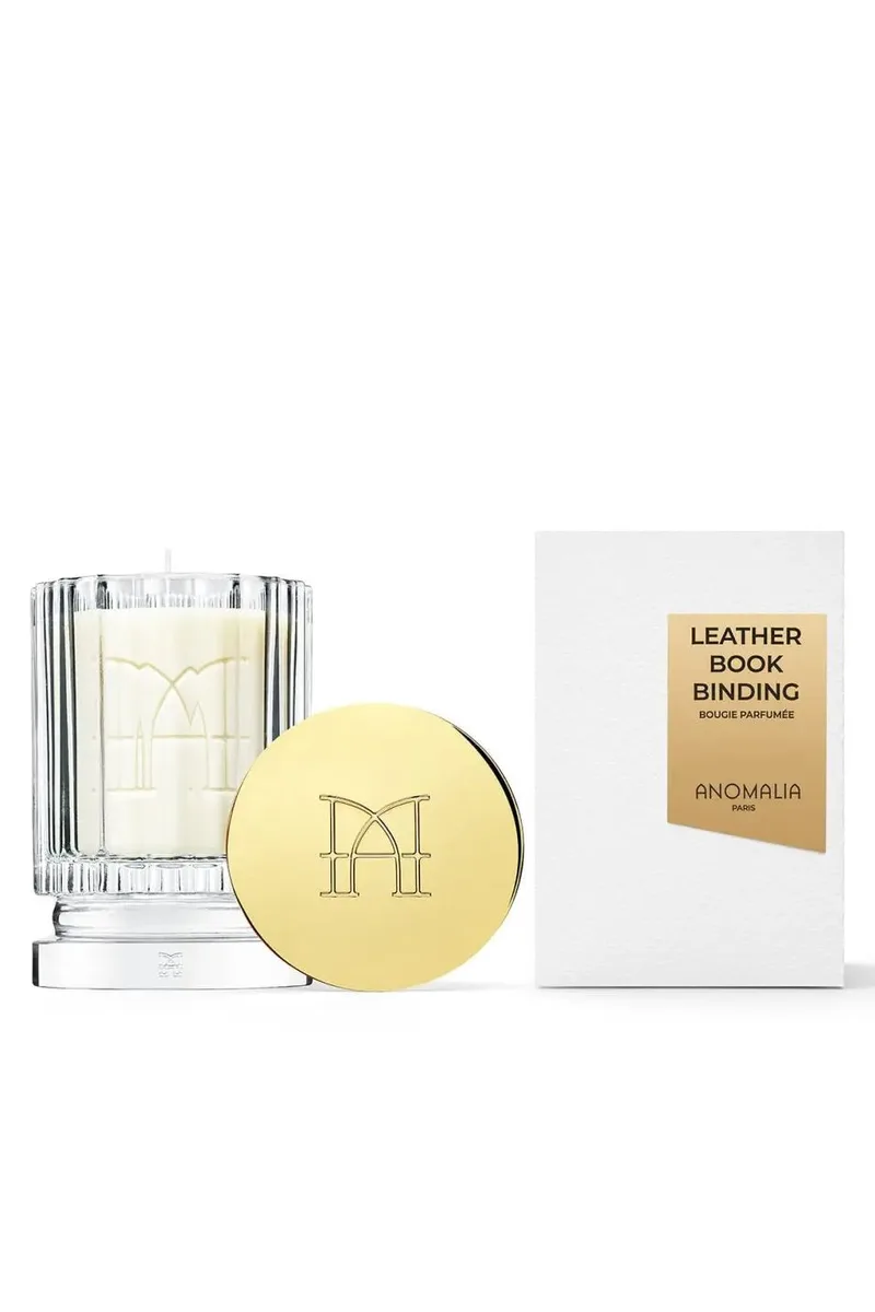 Leather bookbinding scented candle - 245 gr.