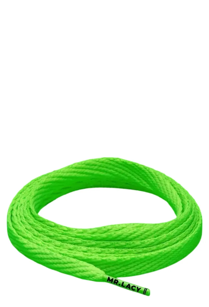 Κορδόνια Mr. Lacy Flatties 130cm NGreen 315585-NGreen