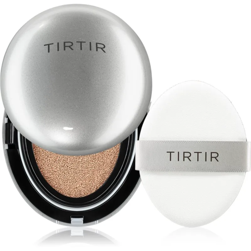 TIRTIR Mask Fit Aura Cushion Mini ενυδατικό make-up σε σφουγγαράκι για λαμπρή επιδερμίδα απόχρωση 33C Hazel 4.5 γρ
