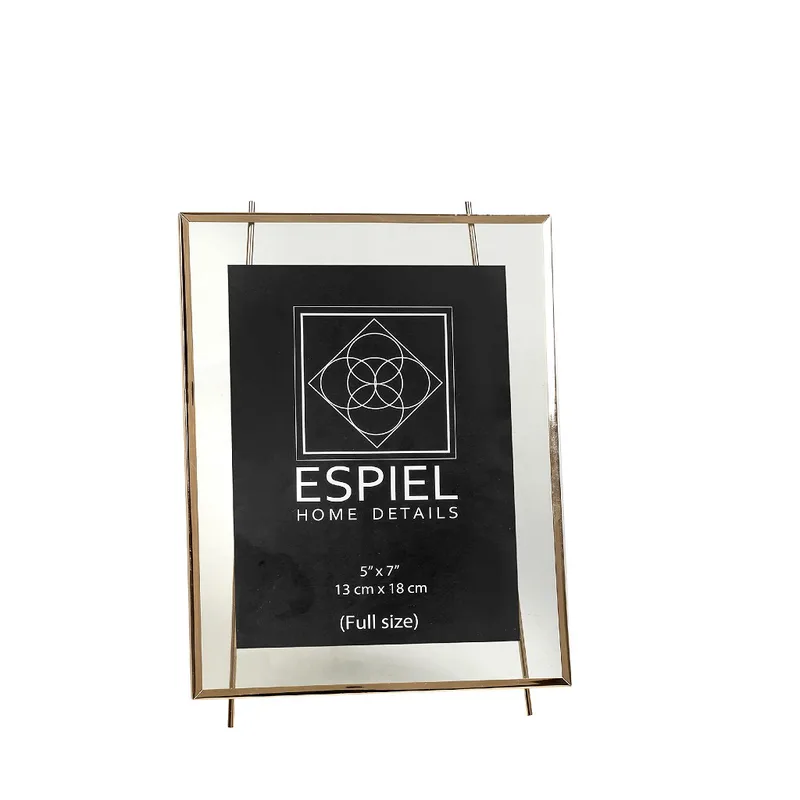 Κορνίζα Μεταλλική Χρυσή ESPIEL 6x12εκ. FAM501 (Υλικό: Μεταλλικό, Χρώμα: Χρυσό ) - ESPIEL - FAM501