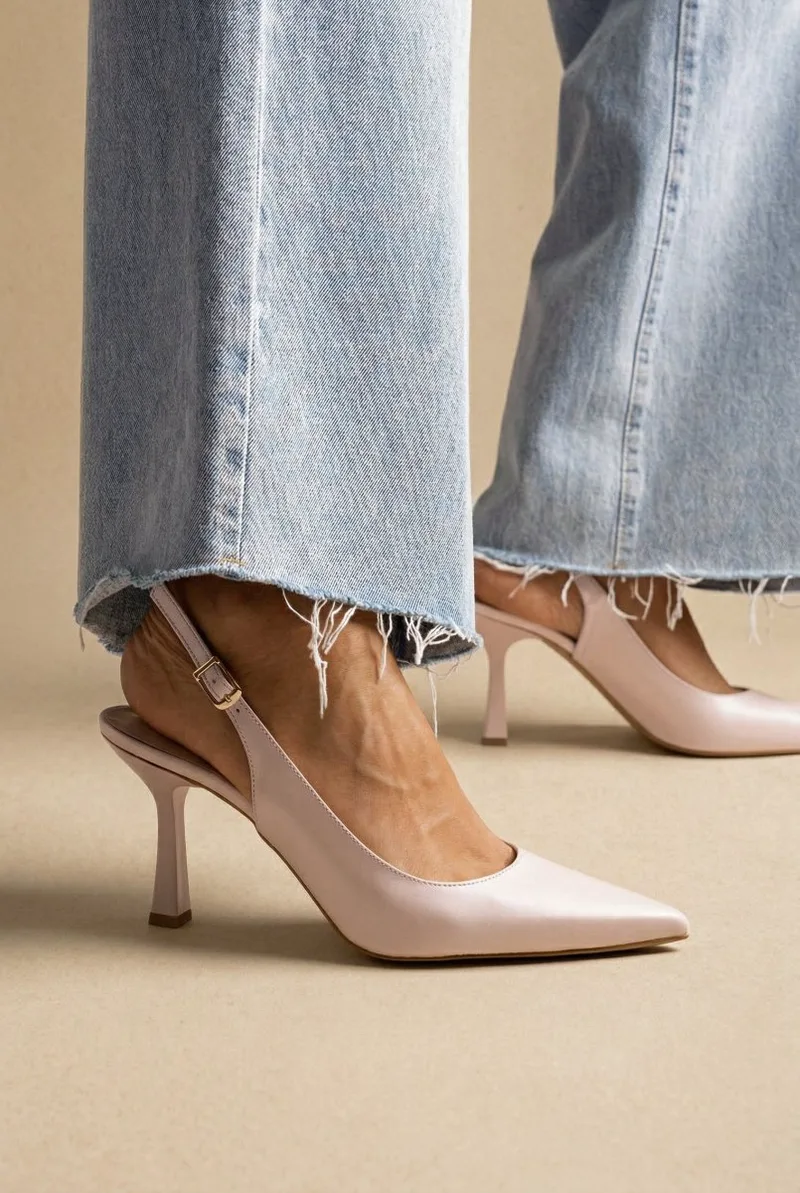 TFP Γόβες Slingback - 745 - Ροζ Matte