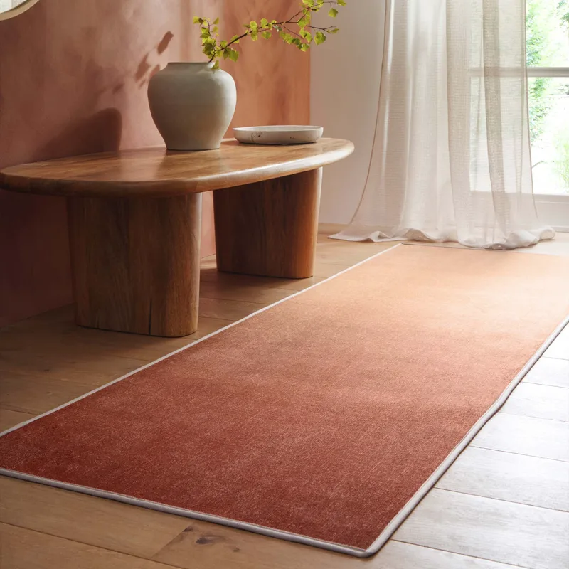 Horizon Ombre Coral Eco-Washable Runner