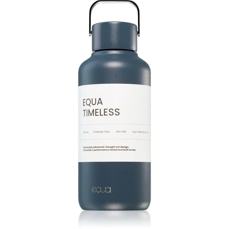 Equa Timeless μπουκάλι νερού από ανοξείδωτο ατσάλι μικρή χρώμα Navy 600 ml