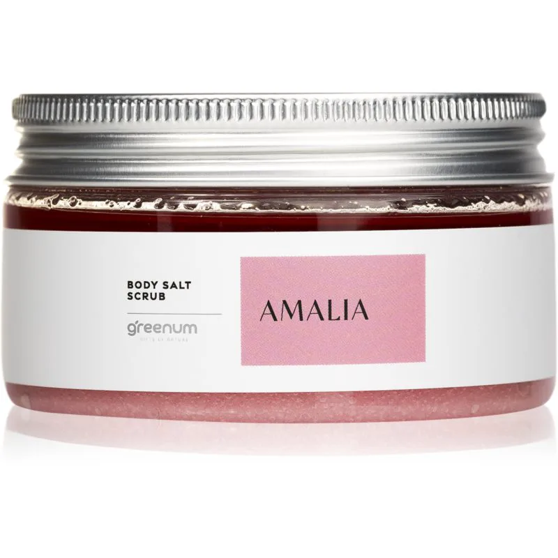 Greenum Salt Scrub απολέπιση άλατος για το σώμα με άρωμα Amalia 320 γρ