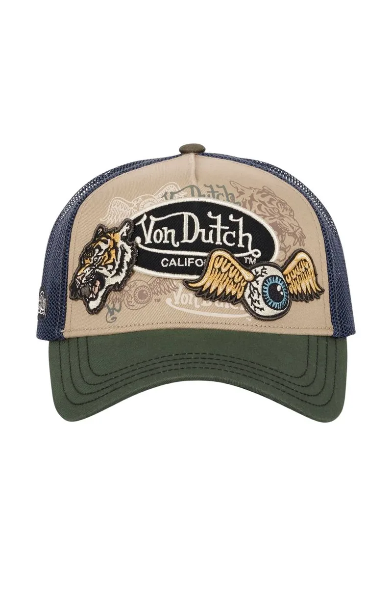 VON DUTCH Trucker Καπέλο Patches - Multi-VD/1/CT/PATCHES/07-MULTI