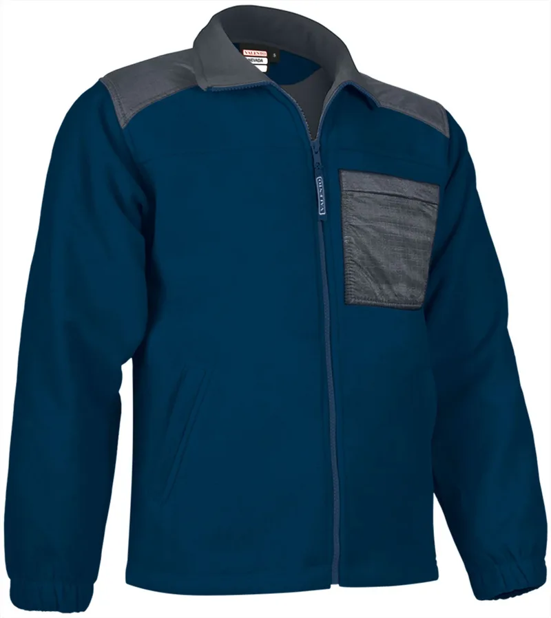 Μπουφάν Fleece NEVADA Valento FPVANEVMG Orion Navy Blue-Cement Grey