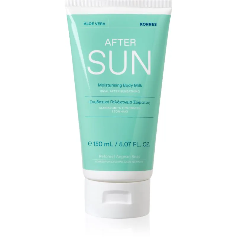 Korres Aloe Vera ενυδατικό γαλάκτωμα σώματος μετά την ηλιοθεραπεία 150 ml