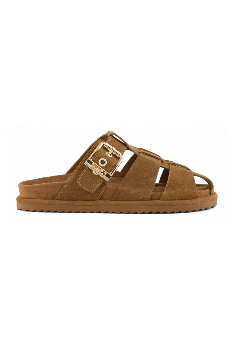 COLORS OF CALIFORNIA Σανδάλια - Πέδιλα COW SUEDE FISHERMAN SANDAL - BROWN-HC.BIOW601-BROWN