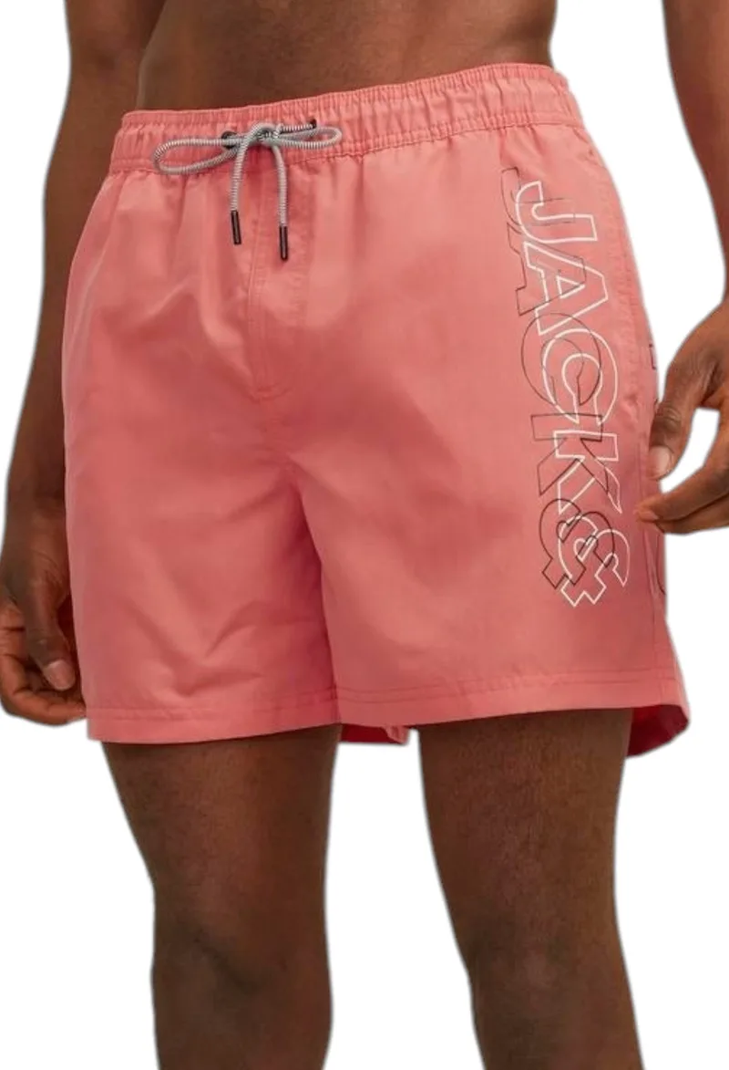 Μαγιό Βερμούδα Jack & Jones Jpstfiji 12253118-Hot Coral Ανδρικό