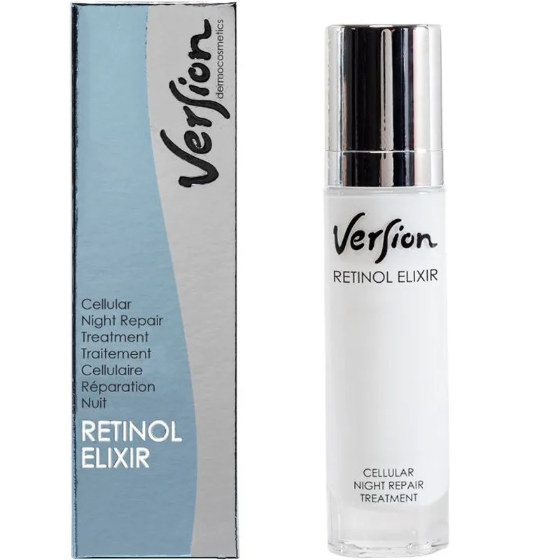 Version Retinol Elixir Night Cream Αντιγηραντική Κρέμα Νυκτός για Πρόσωπο, Λαιμό & Ντεκολτέ με Ρετινόλη για Κυτταρική Αποκατάσταση, Λάμψη & Ελαστικότητα 50ml