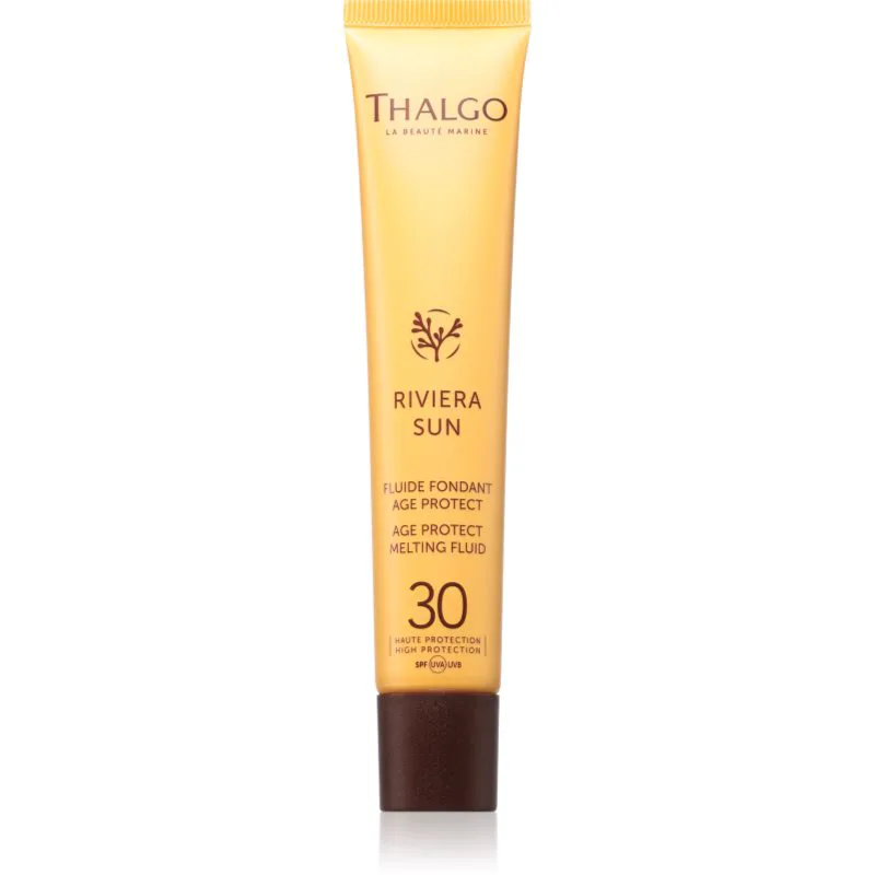 Thalgo Riviera Sun Age Protect Melting Fluid SPF30 αντιρυτιδικό υγρό για αύξηση της διαρκείας του μαυρίσματος SPF 30 50 ml