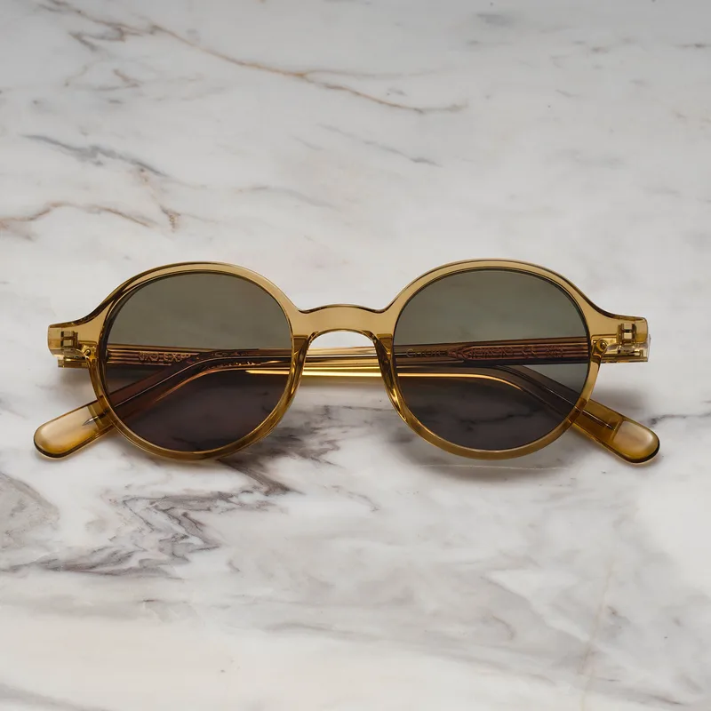 GIORGIO A12EP6 - GIORGIO - CHAMPAGNE - GREEN Sunglasses | Champagne | Green Shades | Explicit Poets Sunglasses