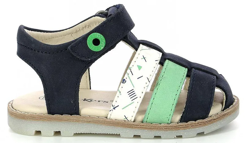 ΠΑΠΟΥΤΣΟΠΕΔΙΛΑ KICKERS NONOSTI 895191 ΣΚΟΥΡΟ ΜΠΛΕ/ΠΡΑΣΙΝΟ (EU:23)