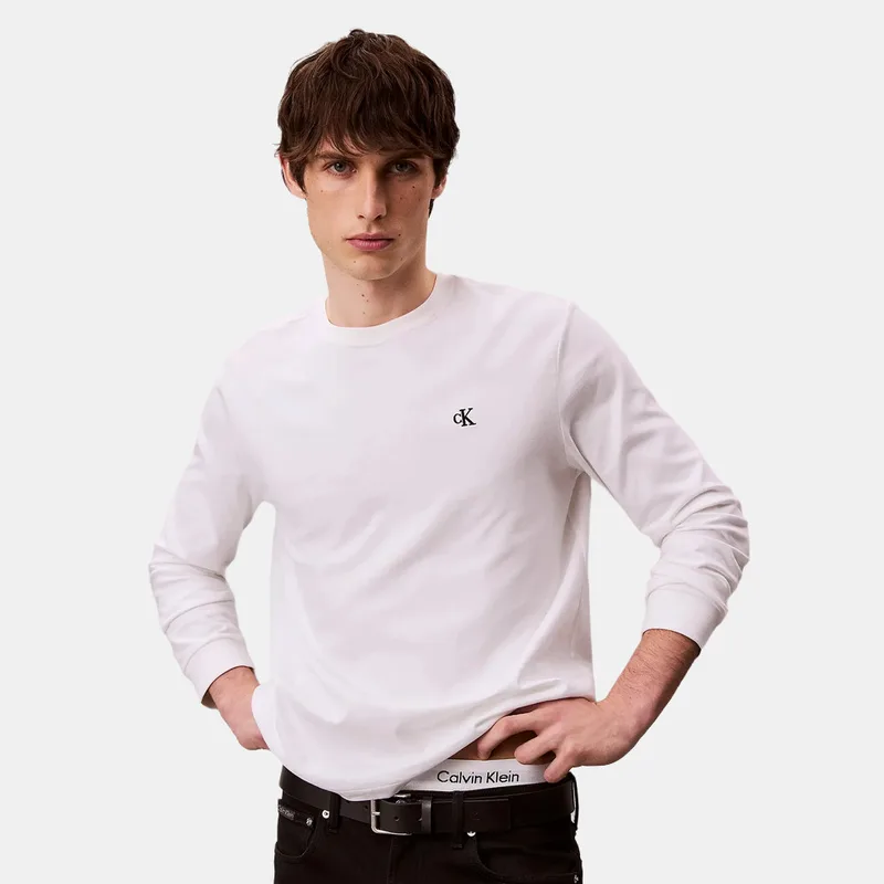 Calvin Klein Easy Monogram Ανδρική Μπλούζα με Μακρύ Μανίκι (9000263581_1726)
