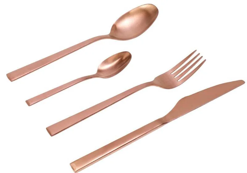 ΣΕΤ ΜΑΧΑΙΡΟΠΙΡΟΥΝΑ CRYSPO TRIO DURABLE ROSEGOLD MATT 3MM (24ΤΜΧ)