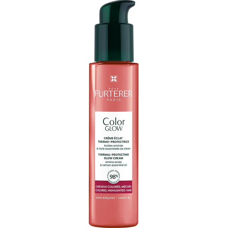 Rene Furterer Color Glow Thermal-Protecting Glow Cream Θερμοπροστατευτική Κρέμα Λάμψης για Βαμμένα ή με Ανταύγειες Μαλλιά 100ml